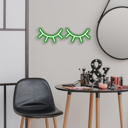 Eye Lashes Neon Sign | CNUS014322 | Gree