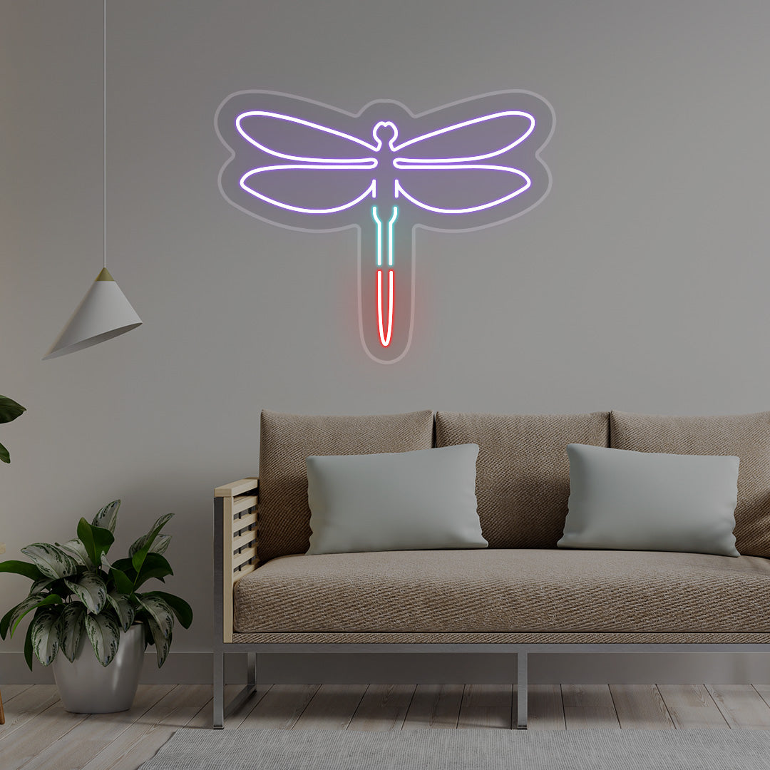Dragonfly Multicolor Neon Sign | CNUS017112 | Purple