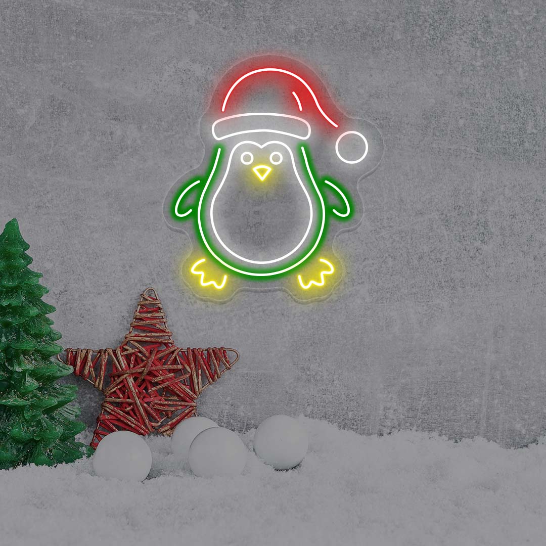 Christmas Penguin Neon Sign | CNUS024161