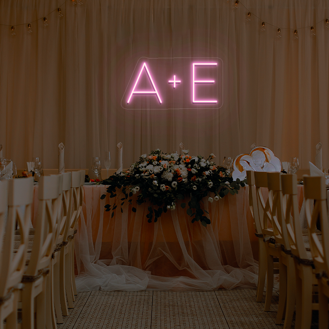 Personalized Wedding Name Initials Neon Sign | CNUS015992