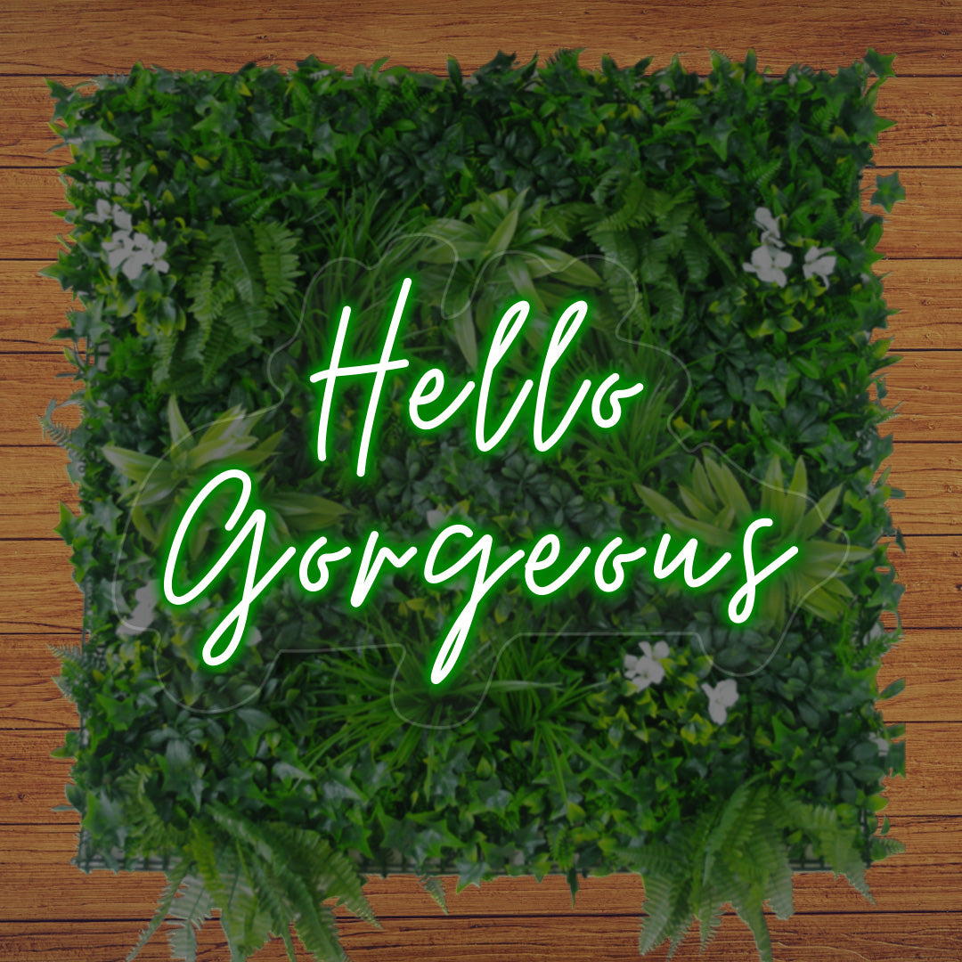 Hello Gorgeous Neon Sign | CNUS012449 | Green