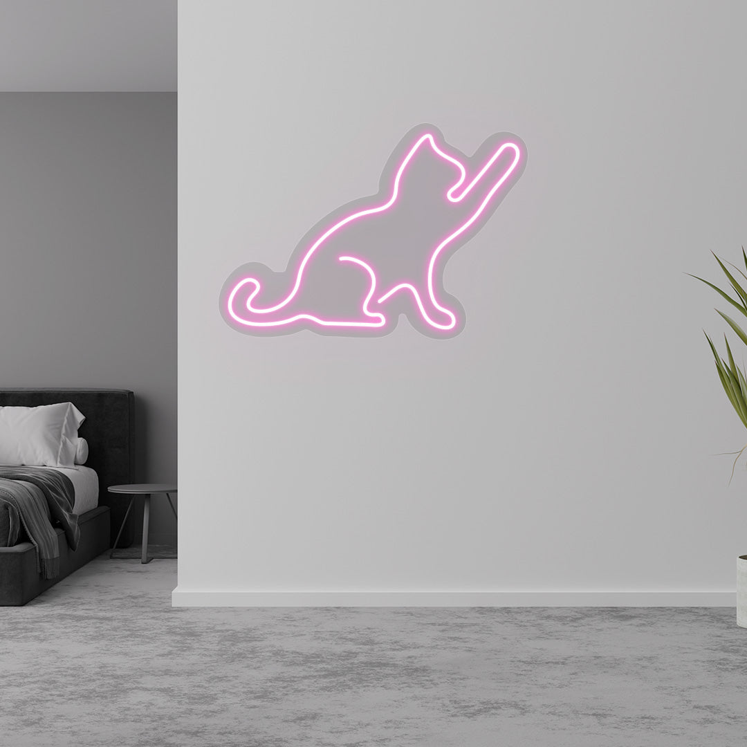 Cat Neon Sign | CNUS015488 | Pink