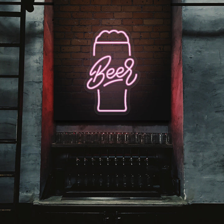 Example: Beer Glass Neon Sign
