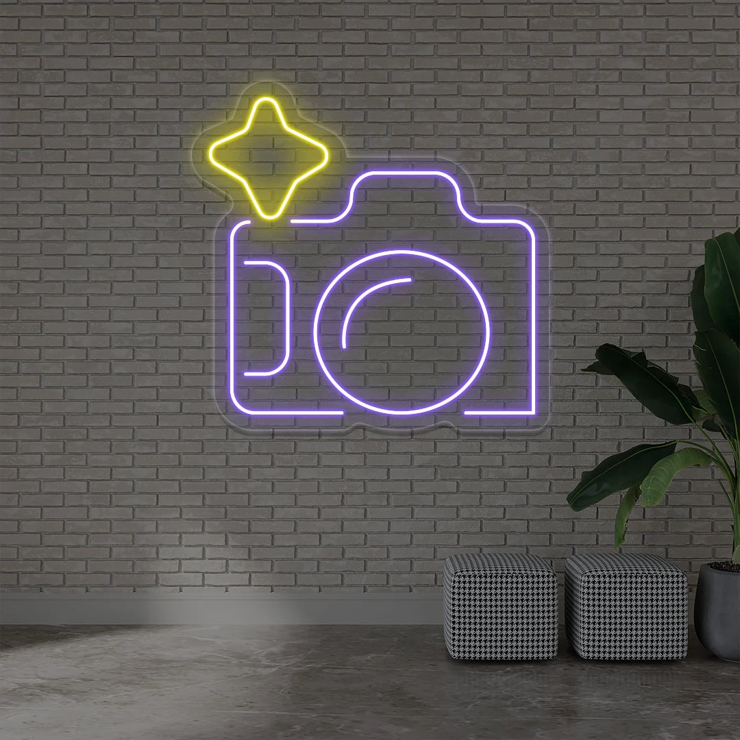 Snapshot Neon Sign | Purple