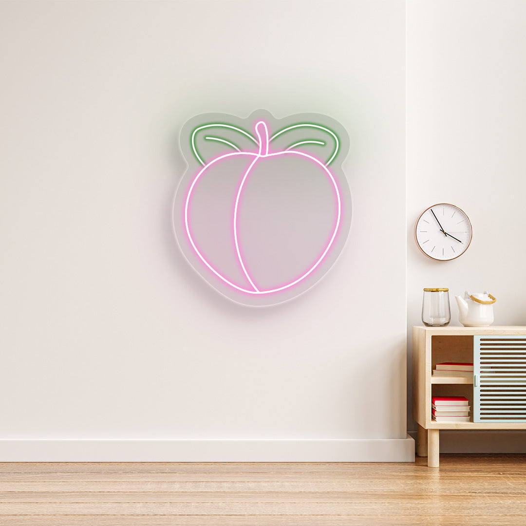 Peach Multicolor Neon Sign