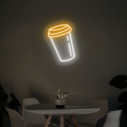 Coffee Cup Neon Sign - Multicolor