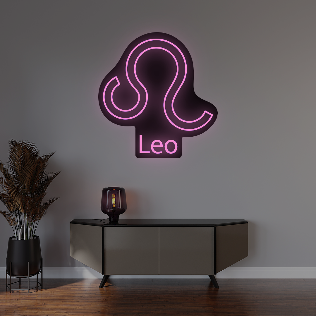 Leo Zodiac Illuminated Sign