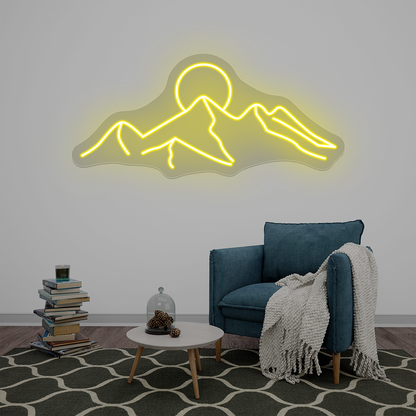 Mountain Range Neon Sign