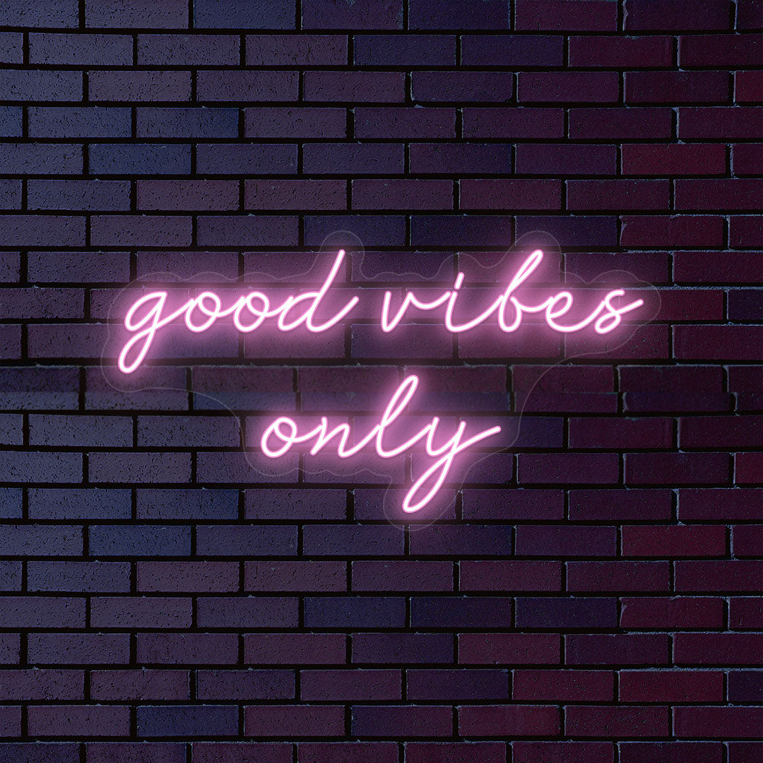 Good Vibes Only Neon Sign | CNUS000018 | Pink