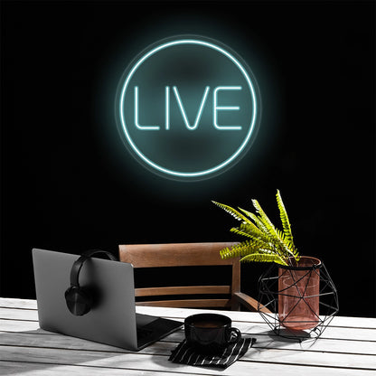 Live Neon Sign | Iceblue