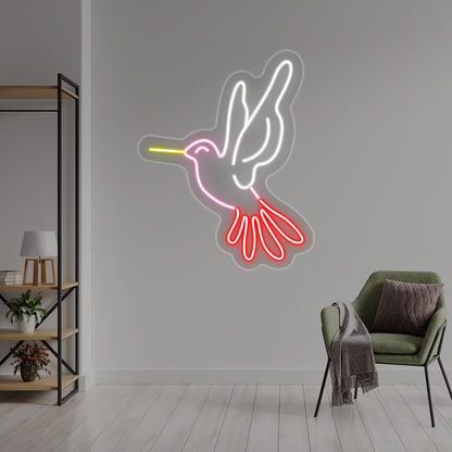 Humming Bird Multicolor Neon Sign | CNUS017080 | Iceblue