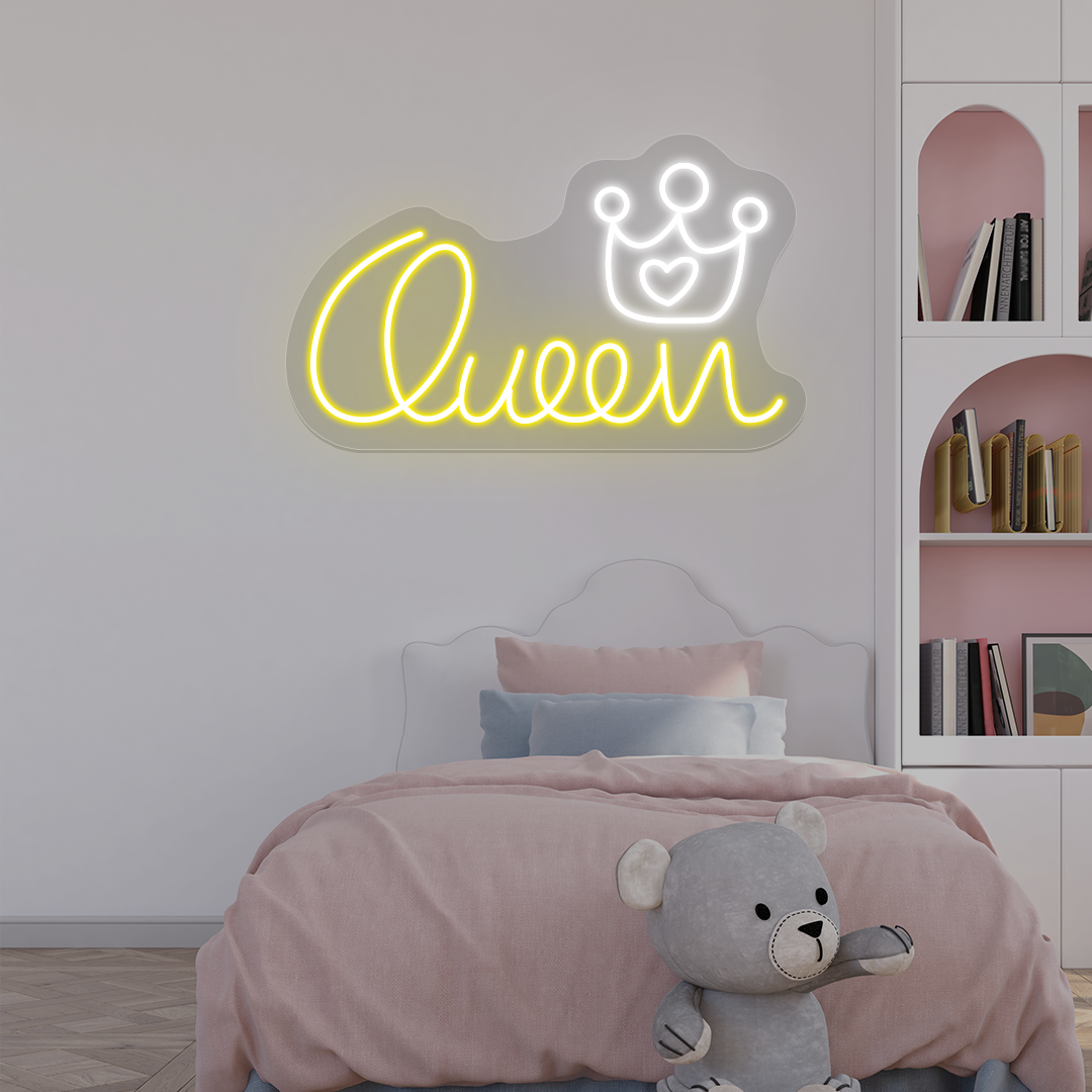 Queen Crown Neon Sign
