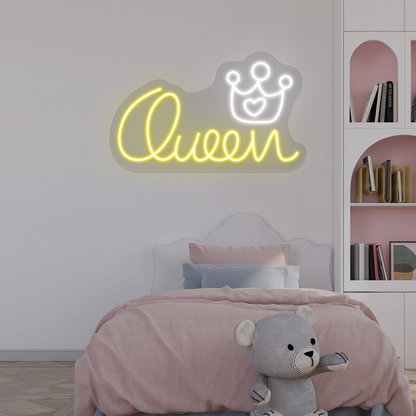 Queen Crown Neon Sign