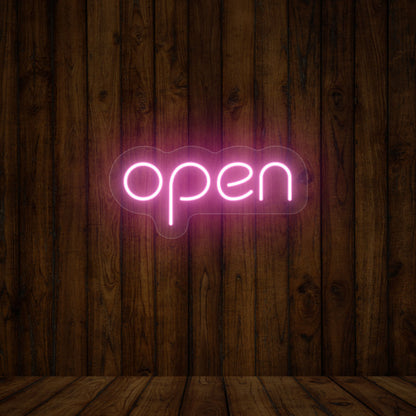 Open Single Color Sign