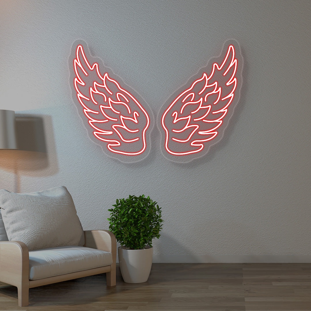 Angel Wings Neon Sign | CNUS015712 | Red