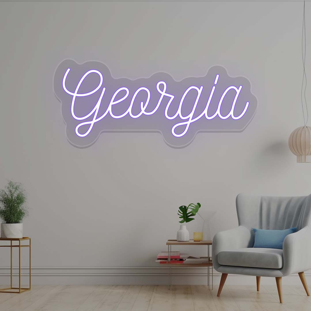 Georgia Name Neon Sign | CNUS022529