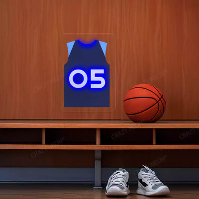 Minnesota Edwards 05 Jersey Basketball Neon Artwork