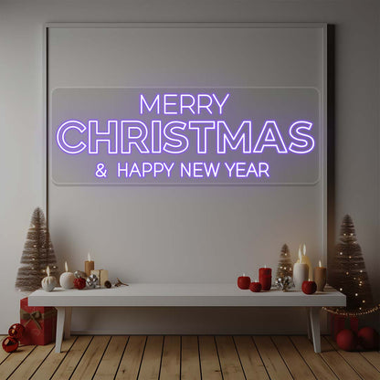 Merry Christmas And Happy New Year Neon Sign | CNUS024657