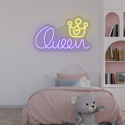 Queen Crown Neon Sign