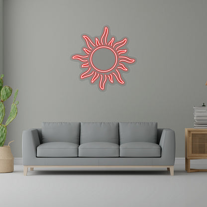 Sun Neon Sign | CNUS015568 | Red