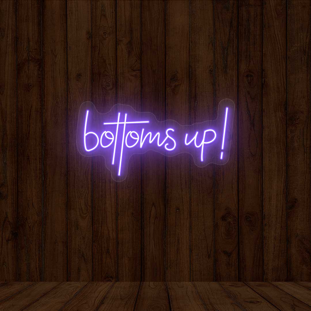 Bottoms Up - Bar Neon Sign | CNUS001572