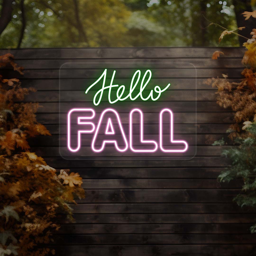 Hello Fall - Multicolor Neon Sign | CNUS021424