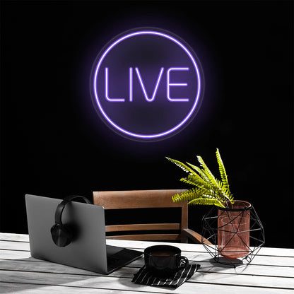 Live Neon Sign | Purple