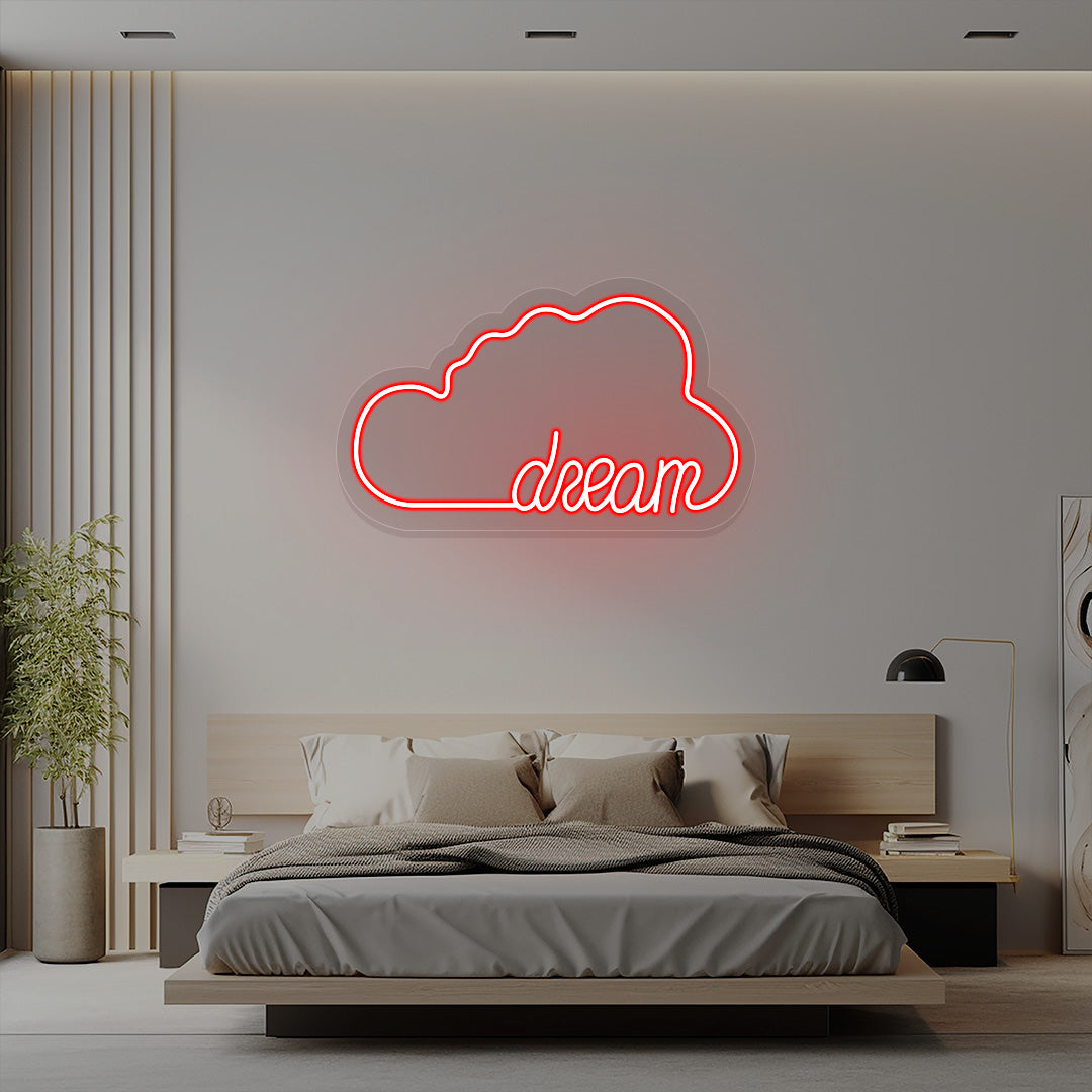 Dream Cloud Neon Sign | CNUS016080 | Red