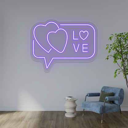 Love Hearts Neon Sign