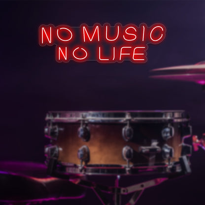 No Music No Life Neon Sign