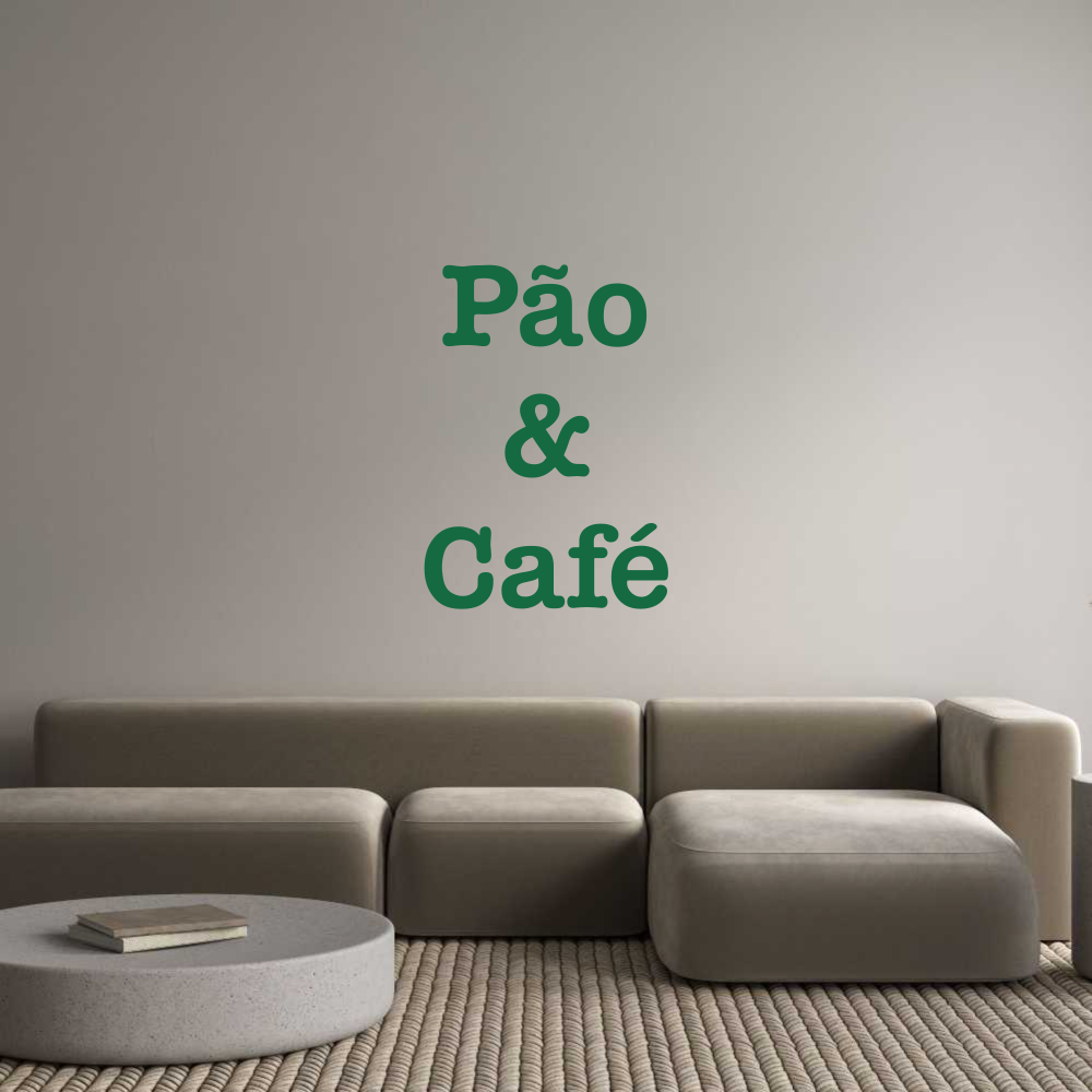 CN Acrylic Letter: Pão
&
Café