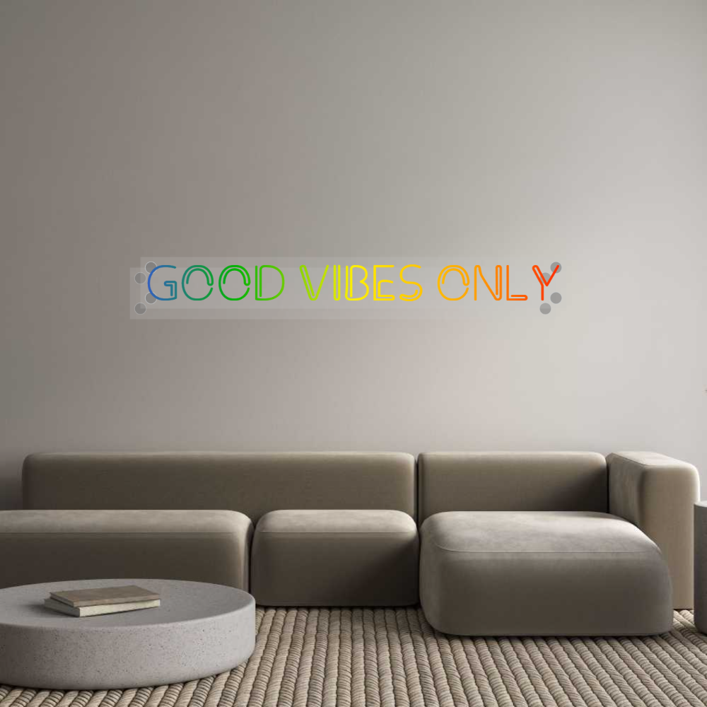 CN LED NEON: GOOD VIBES ONLY