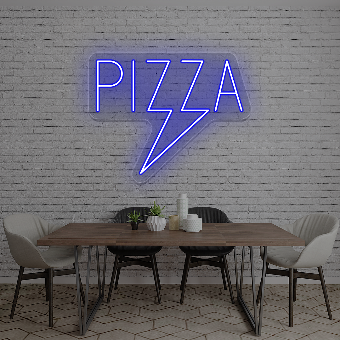 Pizza Bolt Neon Sign