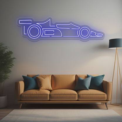 Race Car Neon Sign