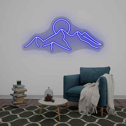 Mountain Range Neon Sign