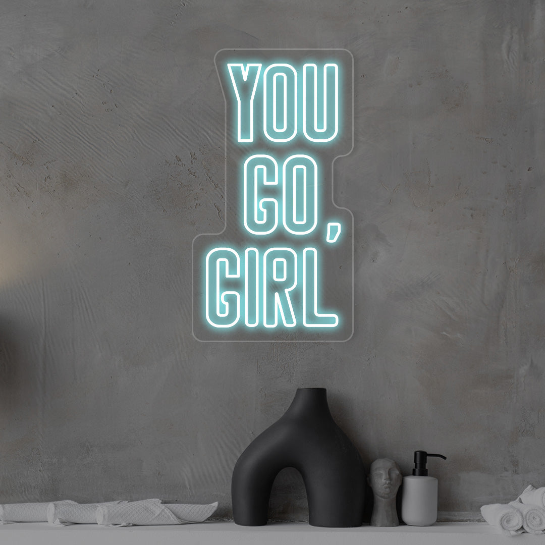 You Go Girl Neon Sign | CNUS012850 | Iceblue