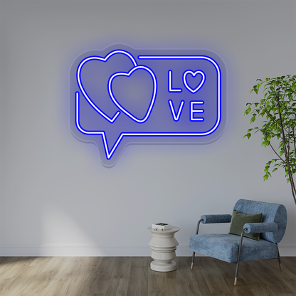 Love Hearts Neon Sign