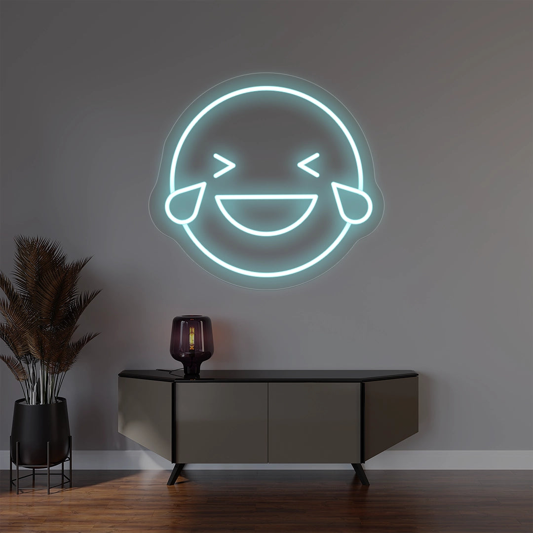 Laughing Emoji Neon Sign