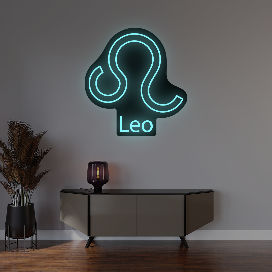 Leo Zodiac Illuminated Sign