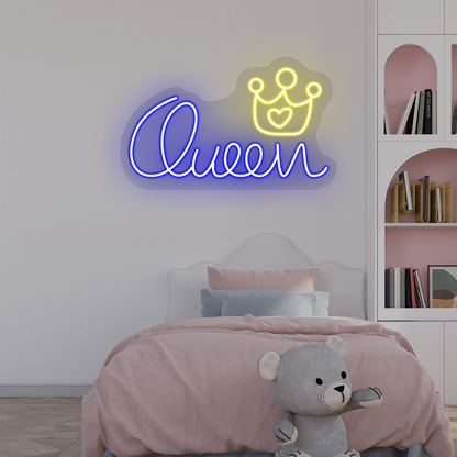 Queen Crown Neon Sign