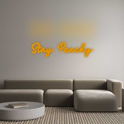 CN LED NEON: Stay Peachy