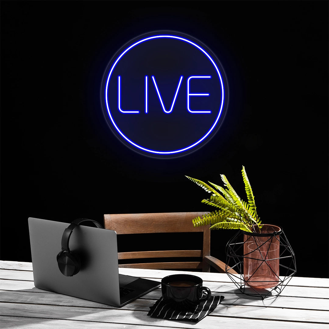 Live Neon Sign | Blue