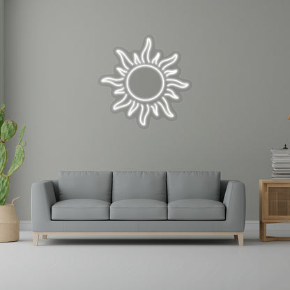 Sun Neon Sign | CNUS015568 | White