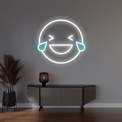 Laughing Emoji Neon Sign