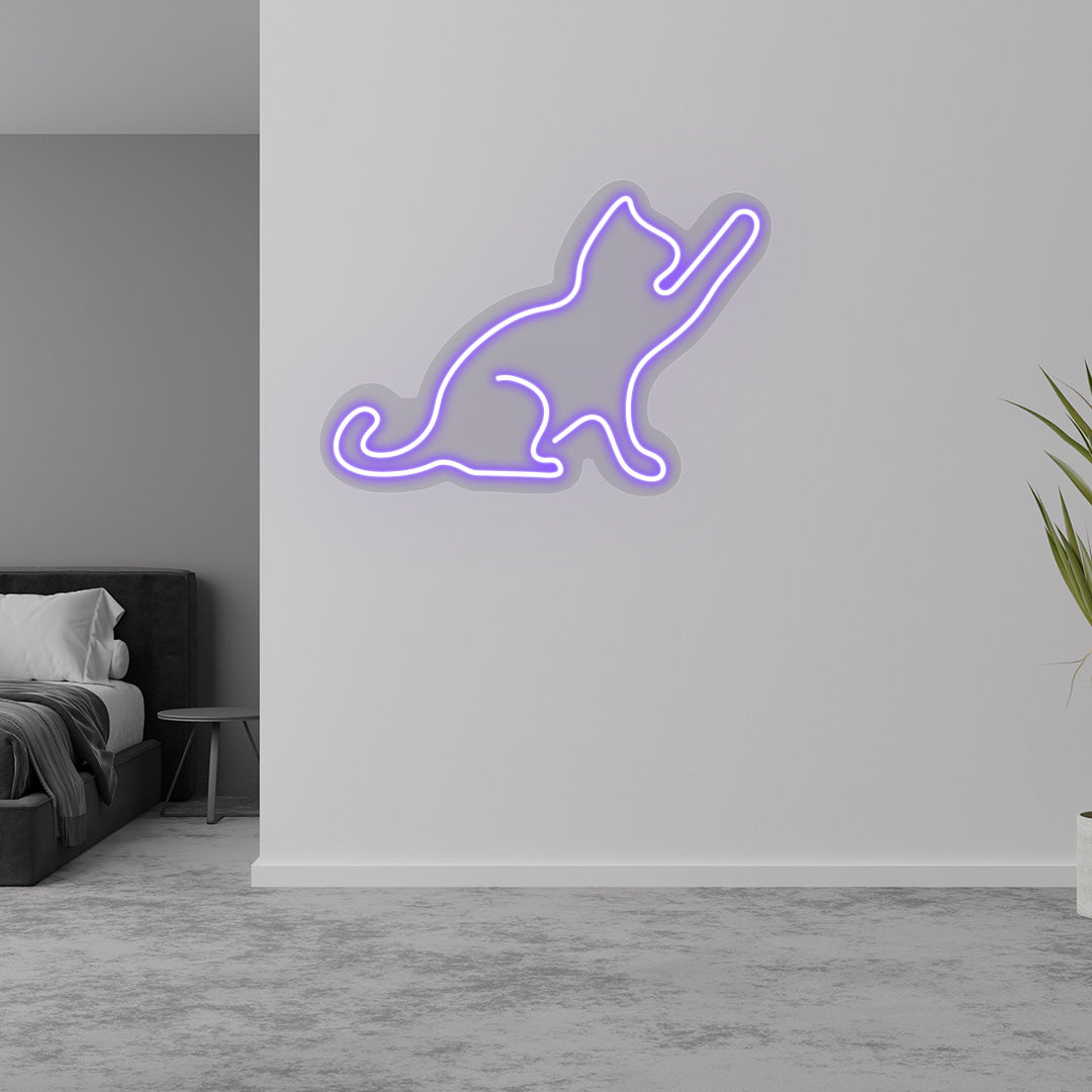 Cat Neon Sign | CNUS015488 | Purple