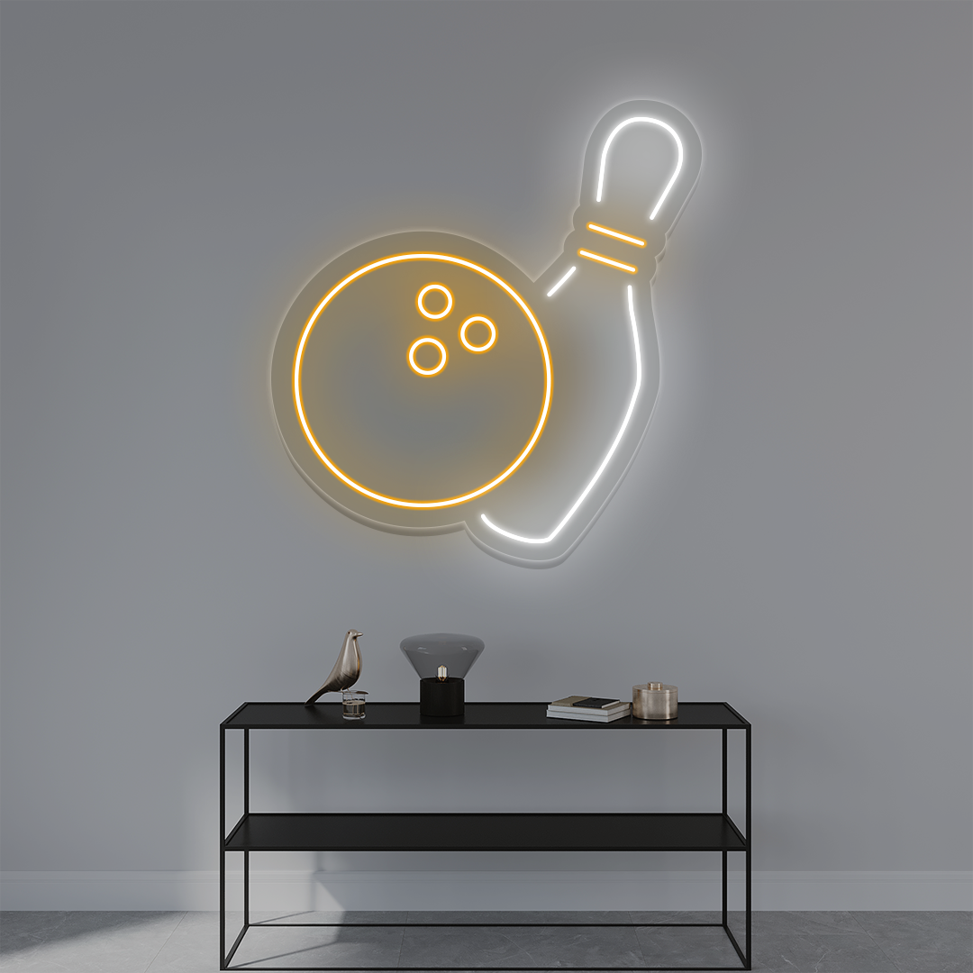 Bowling Ball Neon Sign