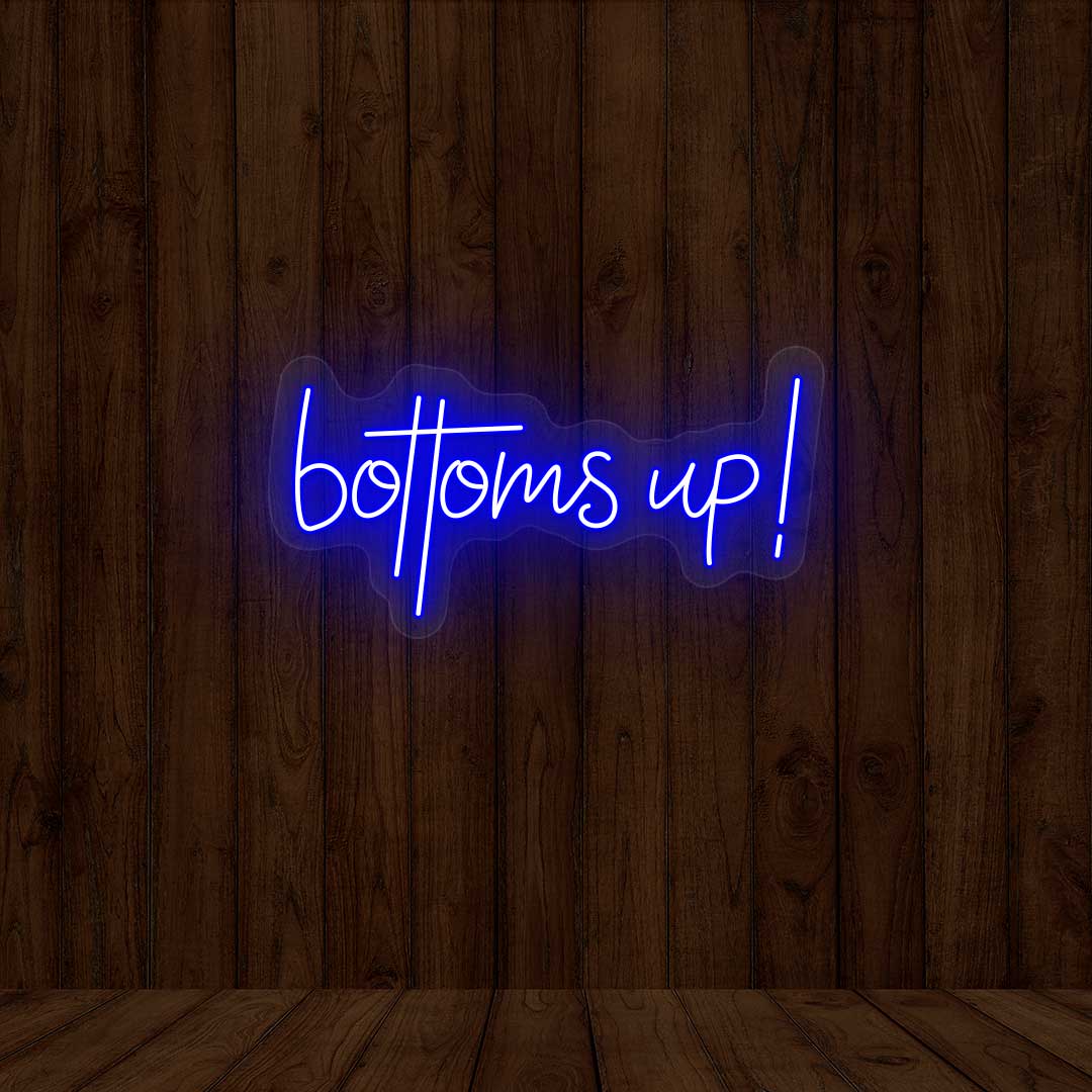 Bottoms Up - Bar Neon Sign | CNUS001572