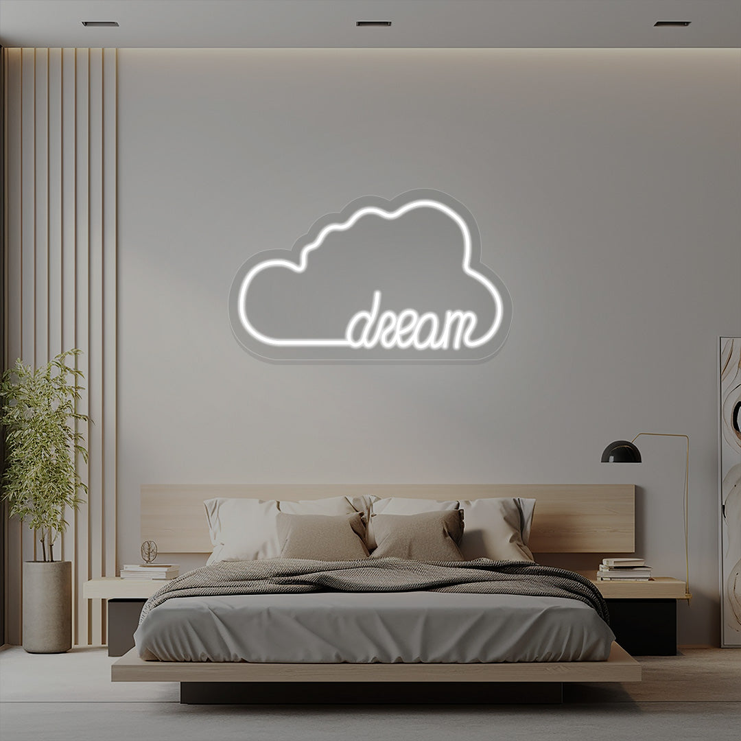 Dream Cloud Neon Sign | CNUS016080 | White
