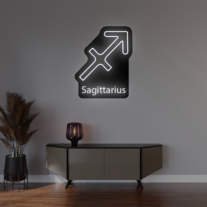 Sagittarius Zodiac Illuminated Sign