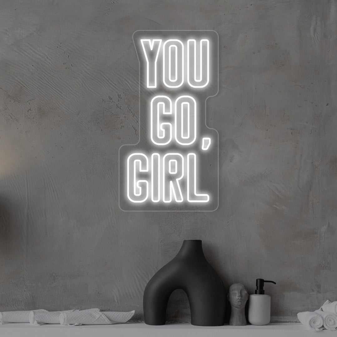 You Go Girl Neon Sign | CNUS012850 | White